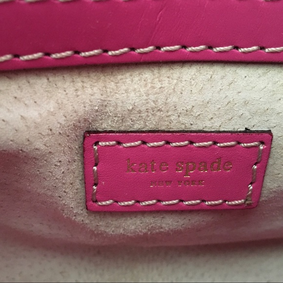 Vintage Pink Leather Kate Spade Tote Handbag - Picture 7 of 8